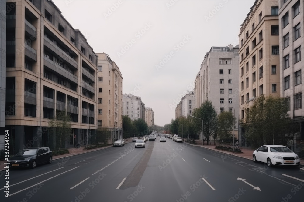 Urban landscape with traffic Urban landscape with traffic