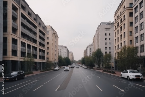Urban landscape with traffic