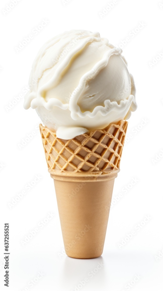 ice cream cone isolated on white background. ice cream cone isolated on white background.