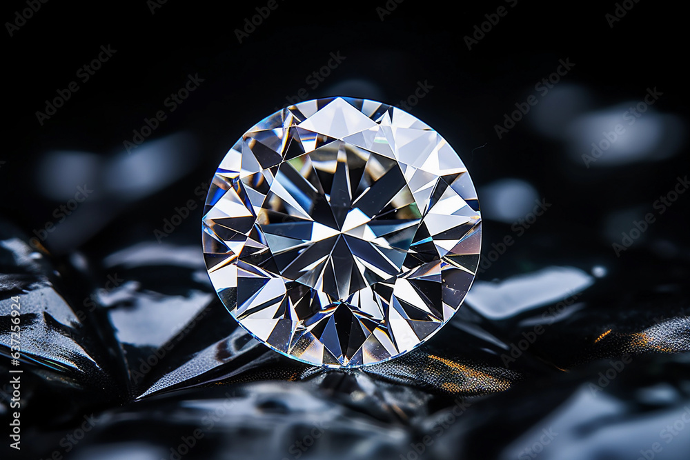 Diamonds are valuable, expensive and rare. For making jewelry - obrazy, fototapety, plakaty 