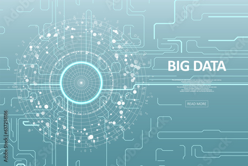 Abstract big data visualization.