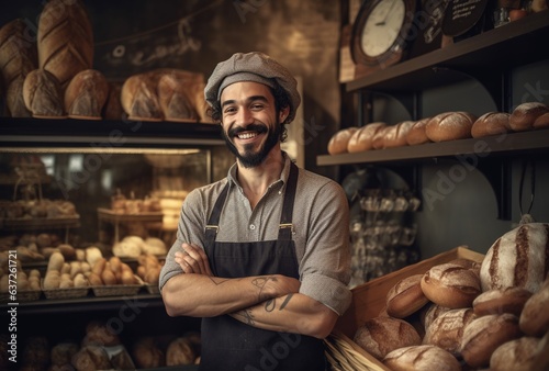 portrait of a man in shop