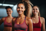 Living a fitness lifestyle Happy female athletes wearing