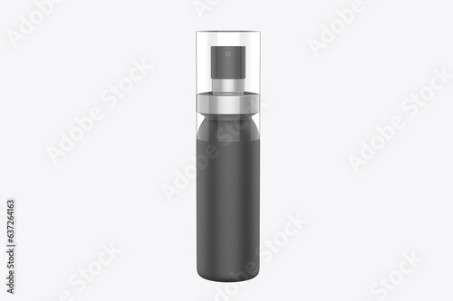 Spray Bottle Mockup Isolated On White Background. 3d illustration