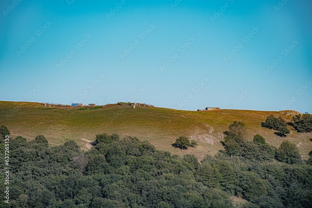 Fototapeta premium landscape with mountains and blue sky