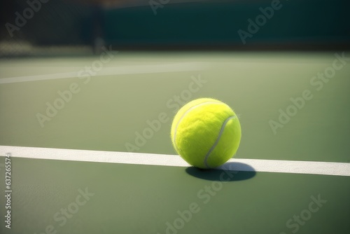 tennis ball on court © drimerz