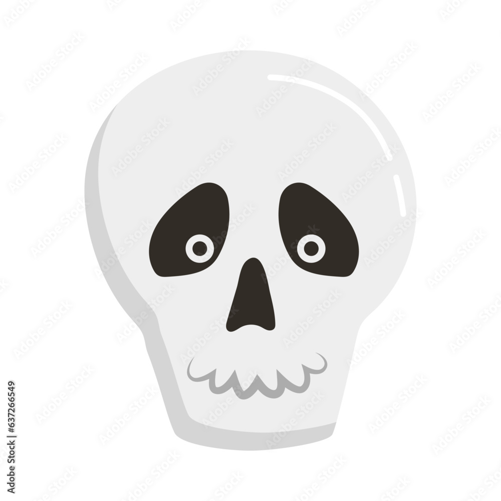 Halloween skull sticker decoration, single object, vector sticker, decoration, dead human body part, creepy skull drawing. Halloween skull sticker decoration, single object, vector sticker, decoration, dead human body part, creepy skull drawing.