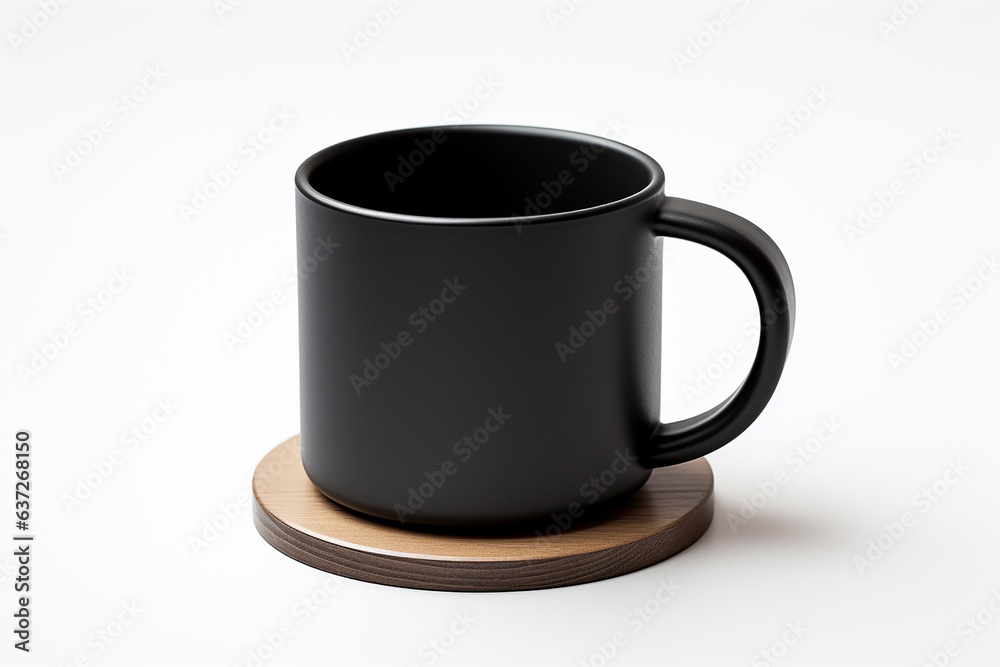 black cup of coffee isolated on white black cup of coffee isolated on white