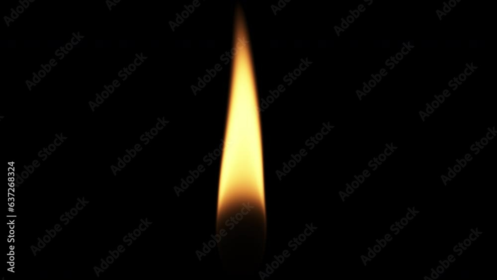 Cinematic candle flame fire light overlay mesmerizing fire element for film vfx visual effects compositing black background atmospheric small scene after cozy romantic feeling soft love room lit