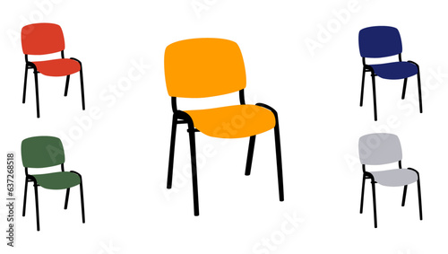 office Visitor Chair, silhouette