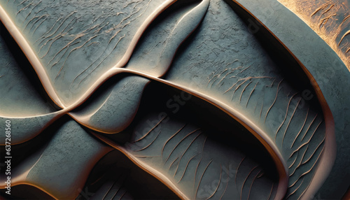 Contemporary surfaces with curves, abstract, backgrounds high Resolution vector illustration
