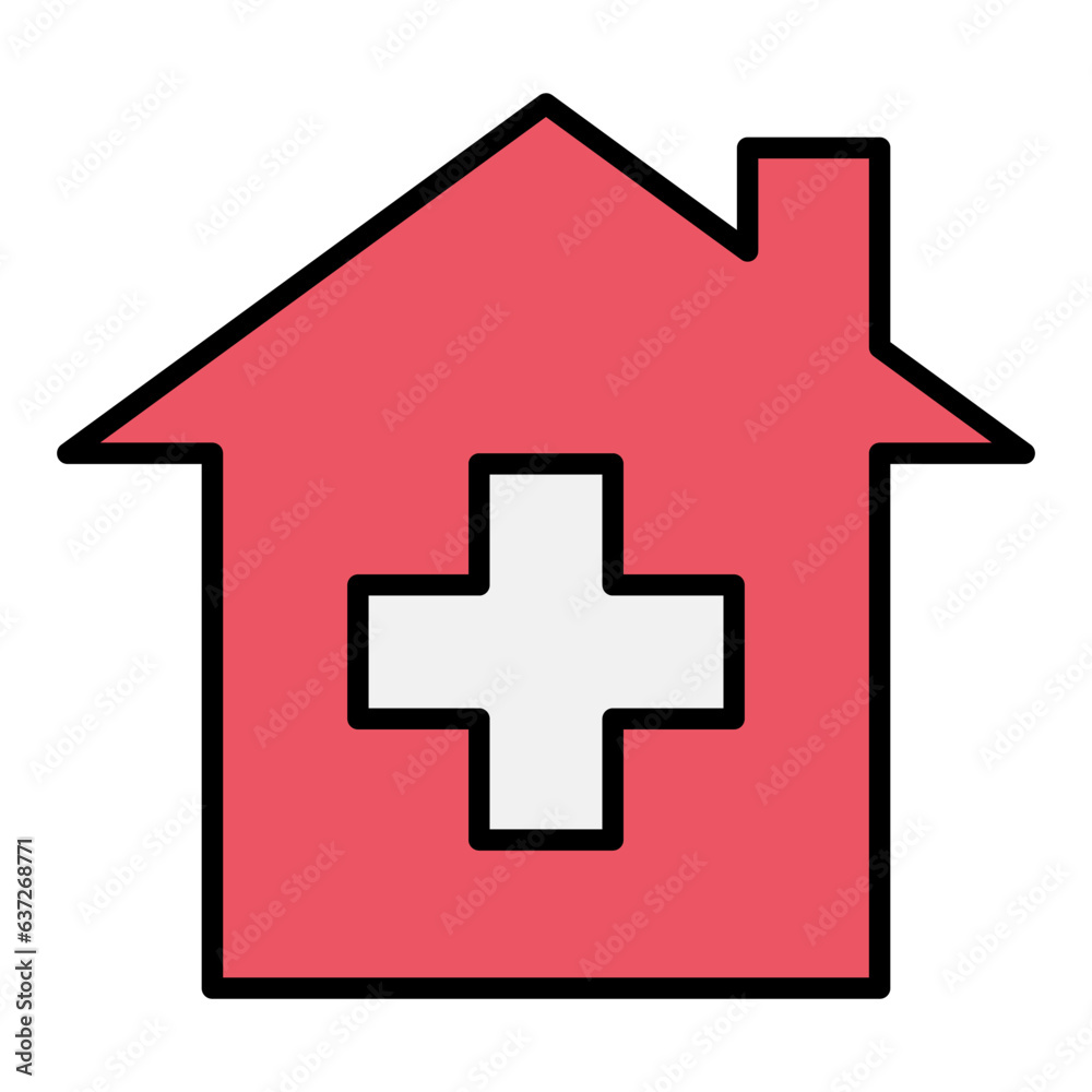 Obraz premium Hospital icon