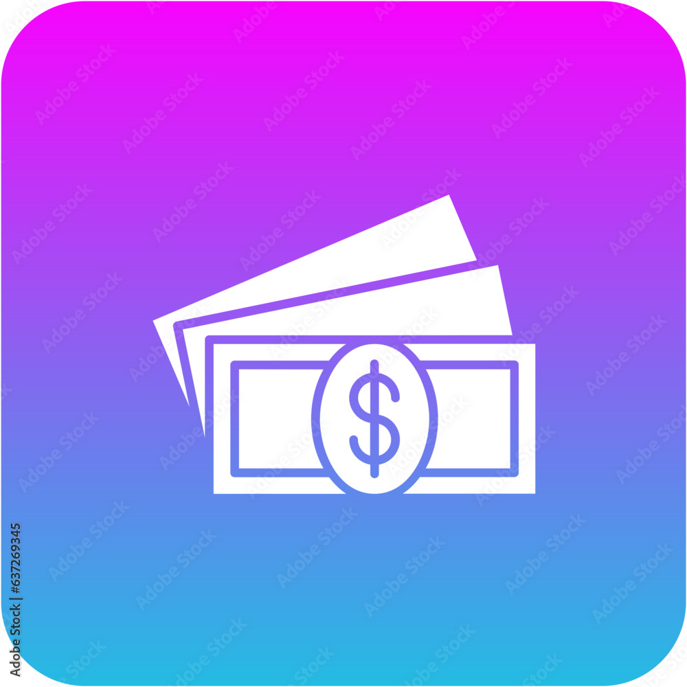 Fototapeta premium Cash Money Icon