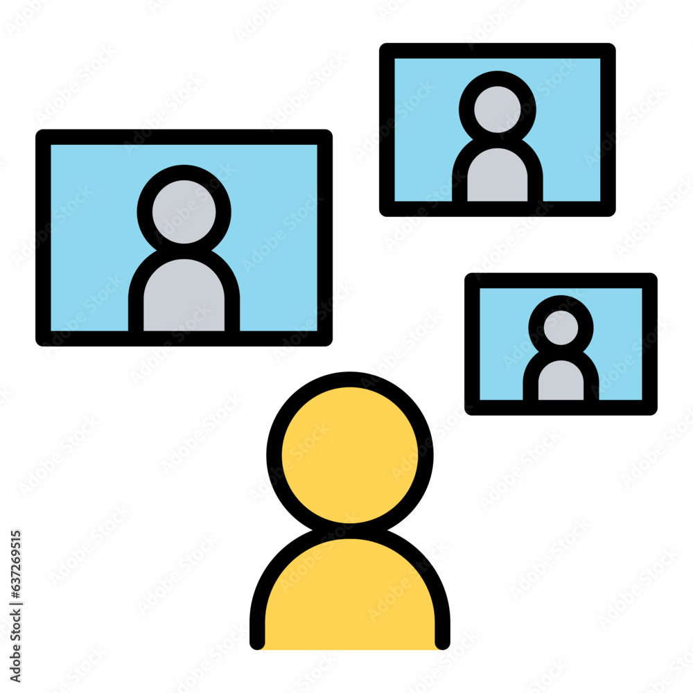 Video conference icon Video conference icon