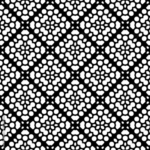 White background with black pattern. Seamless texture for fashion, textile design, on wall paper, wrapping paper, fabrics and home decor. Simple repeat pattern.