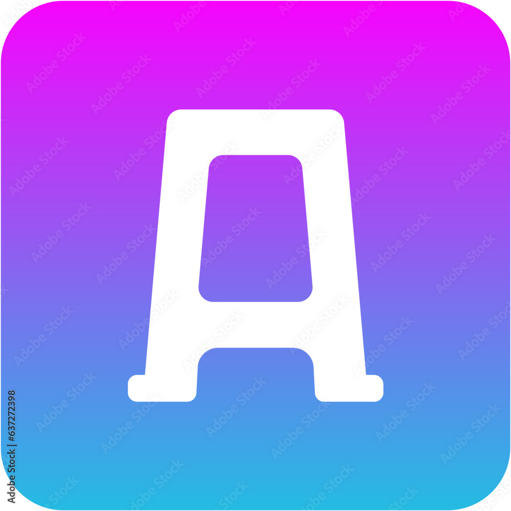 Plastic Stool Icon Plastic Stool Icon