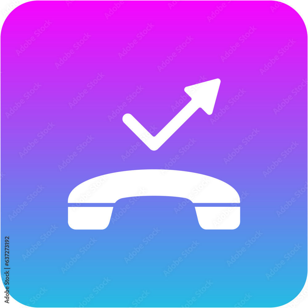 Fototapeta premium Missed Call Icon