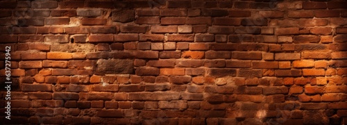 brown brick wall background image, in the style of large canvas format, contest winner, intense and dramatic lighting