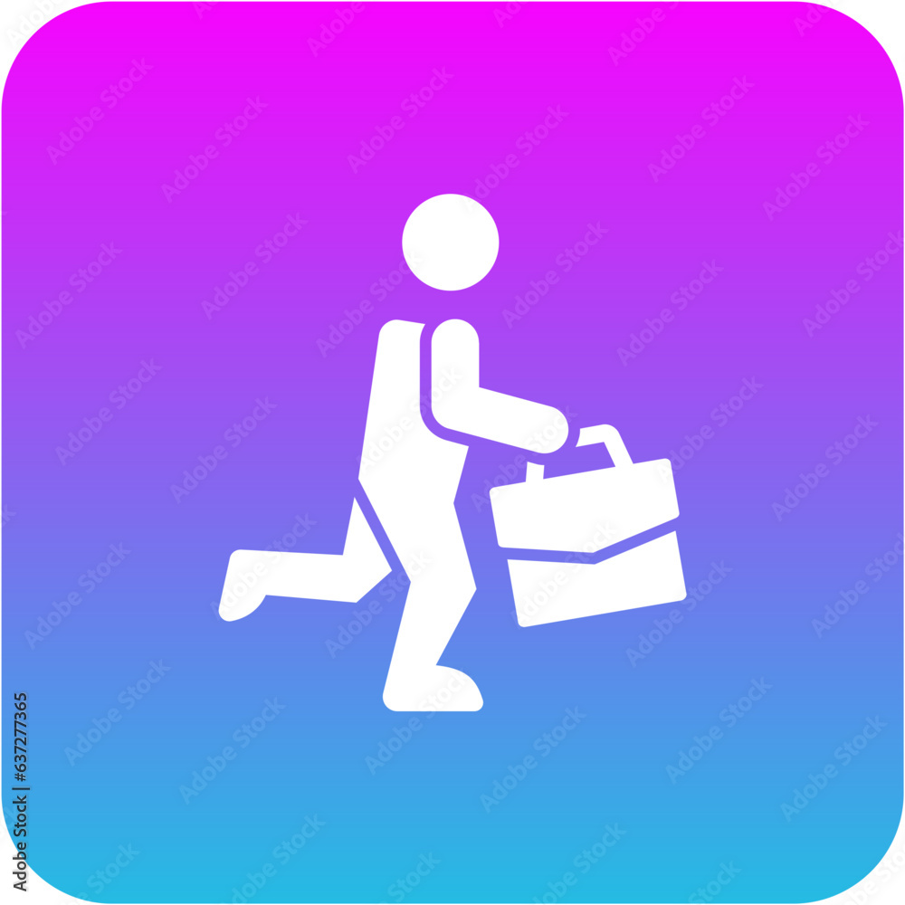 Going To Work Icon Going To Work Icon