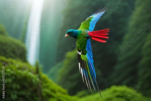 green winged macaw Generated AI 