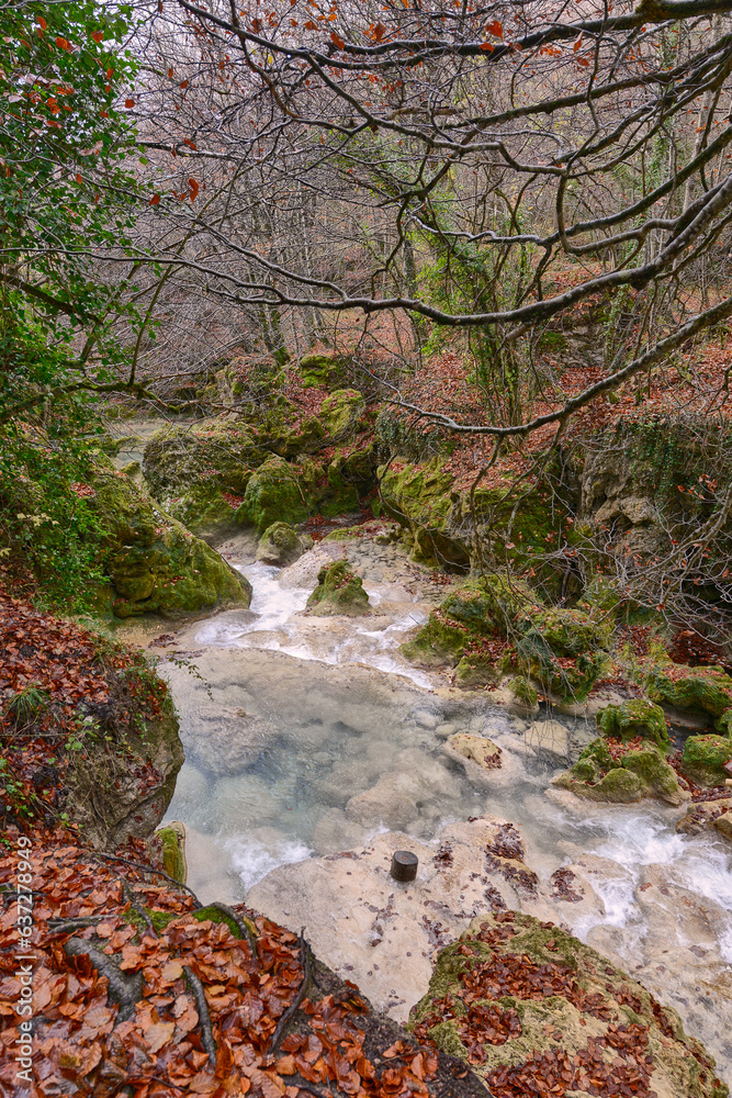 the Uderra River natural Park Urbasa-Andia, Baquedano, Navarre, Spain, Europe. the Uderra River natural Park Urbasa-Andia, Baquedano, Navarre, Spain, Europe.