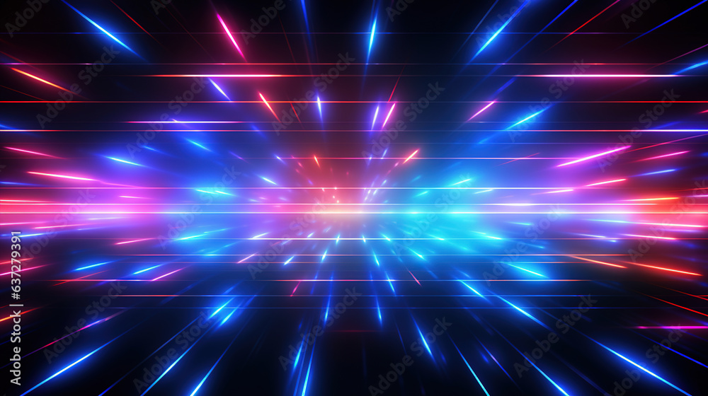 Abstract Neon Lights.Generative Ai Abstract Neon Lights.Generative Ai
