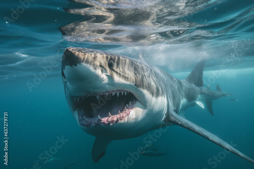 Swimming with Great White Sharks © Fabio