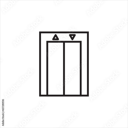 elevator icon vector illustration symbol