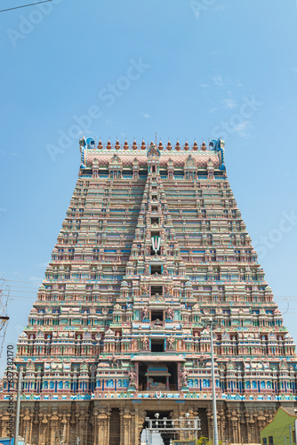 The Rajagopuram, or main gateway, to the Sri Ranganatha Swamy temple at Tiruchirappalli photo