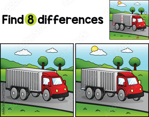 Truck Vehicle Find The Differences