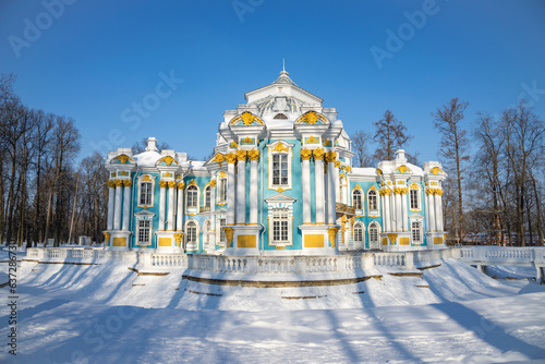 Hermitage Pavilion on a February day. Tsarskoye Selo (Pushkin), Russia photo