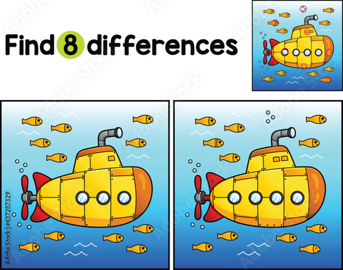 Submarine Vehicle Find The Differences