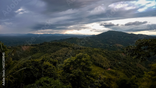 clouds over the mountains of Bandarban Nilgiri hills 