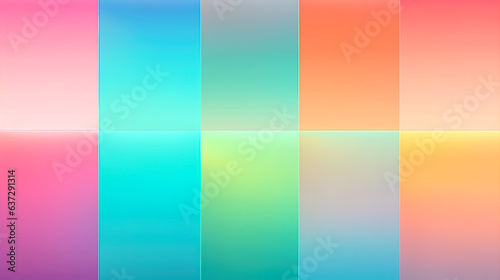 Abstract multicolored gradient blurred background, generative AI. © puhimec