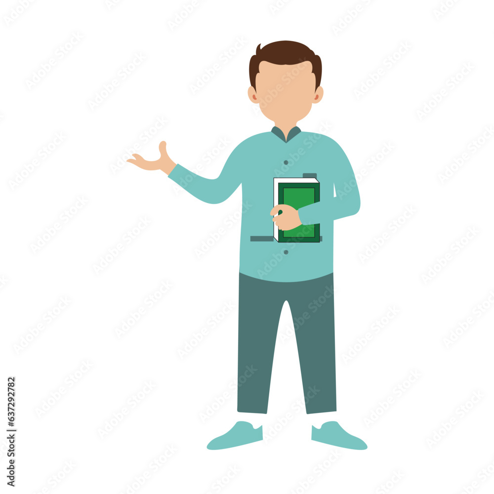 Man islamic personal illustration vector element Man islamic personal illustration vector element