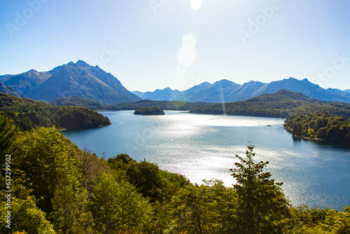 Bariloche beautiful views  landscapes  mountains and lakes Patagonia Argentina