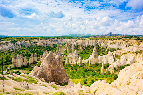 Unique natural place in Cappadocia - Valley of Love, Turkiye. photo