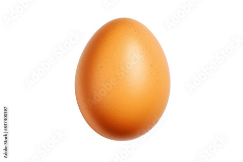 A fried egg isolated on a white background, top view, Generative Ai