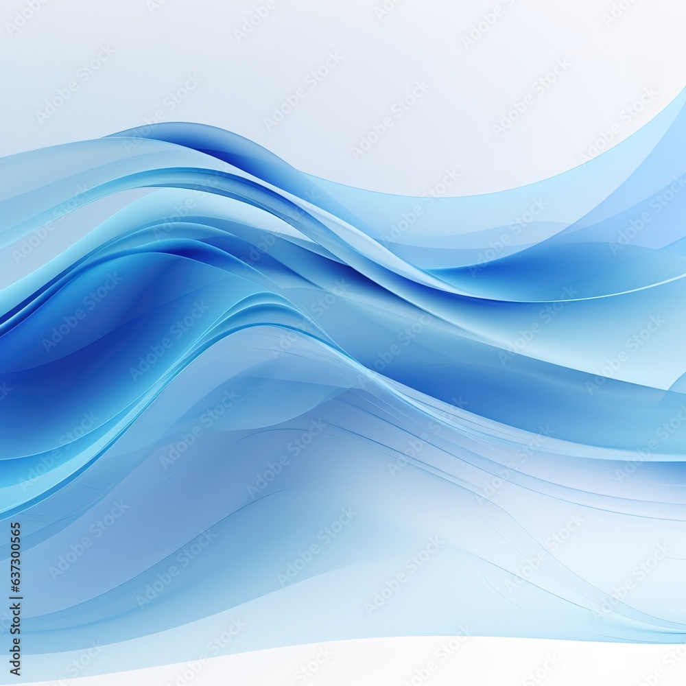 Blue abstract wave background in the style of precisionist lines. Blue waves design. Generative AI Blue abstract wave background in the style of precisionist lines. Blue waves design. Generative AI