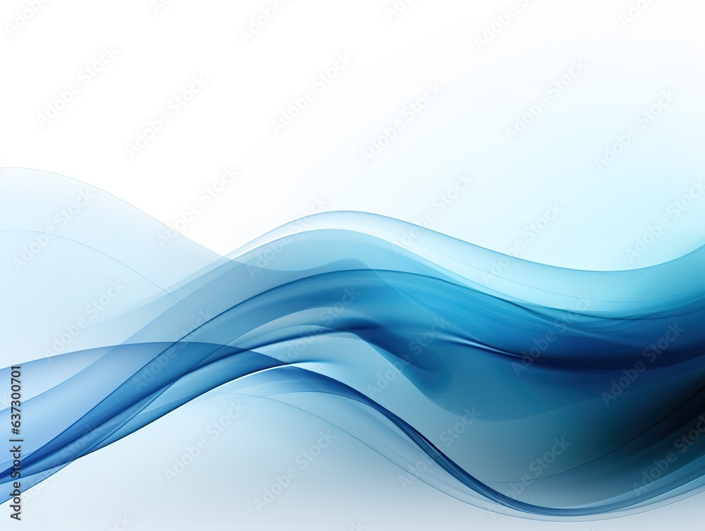 Blue abstract wave background in the style of precisionist lines. Blue waves design. Generative AI Blue abstract wave background in the style of precisionist lines. Blue waves design. Generative AI