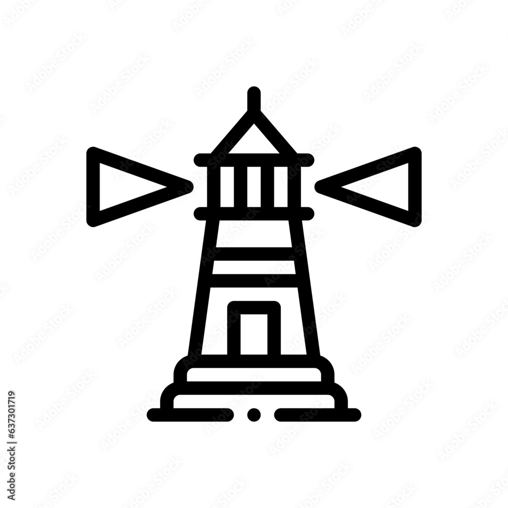 lighthouse line icon lighthouse line icon
