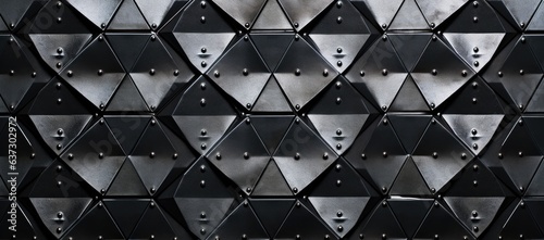Fotografia Diamond plate metal texture, offering an industrial, tough aesthetic