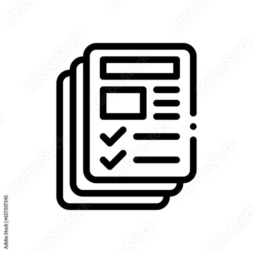 profiles line icon