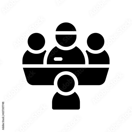 interview glyph icon