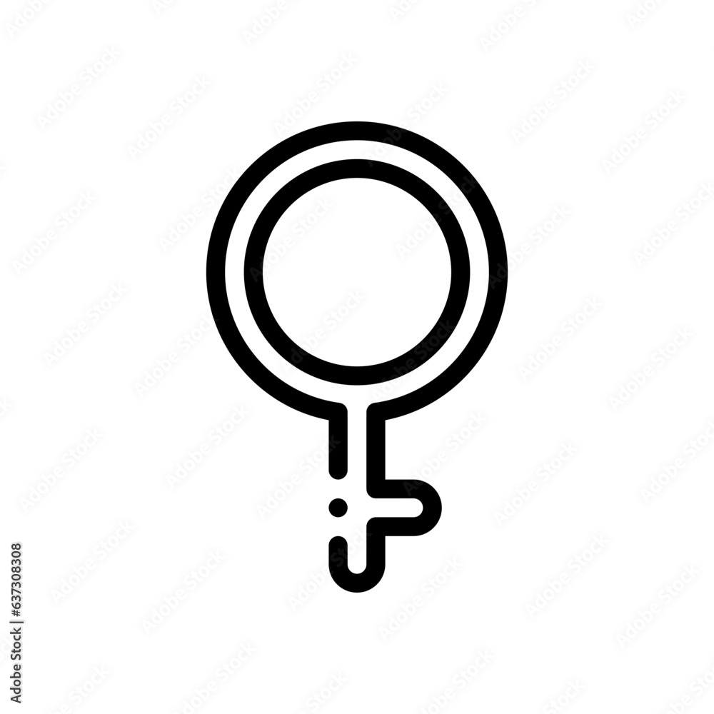 demigirl line icon demigirl line icon
