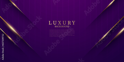 purple abstract background with luxury golden elements vector illustration