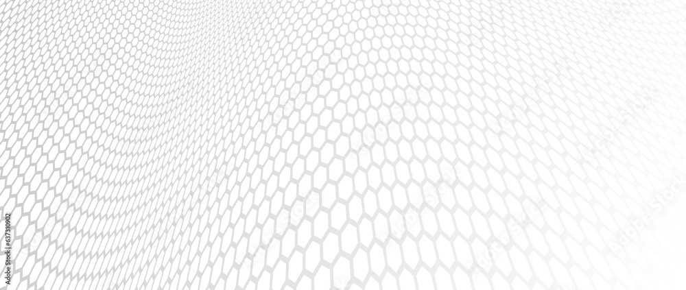 Hexagons pattern in 3D perspective vector abstract background, technology theme network and big data image. Hexagons pattern in 3D perspective vector abstract background, technology theme network and big data image.
