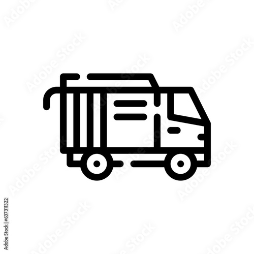 suction excavator line icon