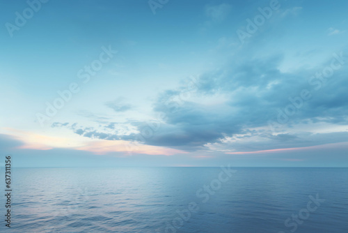 Wallpaper Mural blue sky and sea with clouds Torontodigital.ca