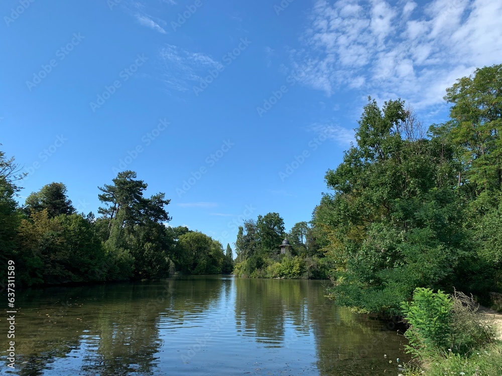 Lac inférieur au Bois de Boulogne à Paris